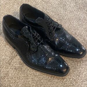 Men's Black Patent Leather Dress Shoes